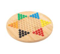 wisoolkic Wooden Chinese Checkers Game Set Unique Gift For Children Encouraging Fun Interaction And Strategy Development Intelligent Trainers Parent Child Interactive Game