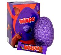 Wispa Large Easter Egg 177g - Enjoy a Chocolate Filled Easter - Includes: 1 x Large Hollow Chocolate Egg, 2 x Wispa bars