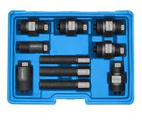 WISPAUSU Motorcycle Flywheel Puller Kit for Small Engine, 14mm 16 18 19 20 22 24 25 26 27 28mm 10PCS Dirt Bike ATV Flywheel Puller Set (Blue) (Blue)