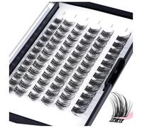 Wispy Cluster Lashes, D Curl 10-16mm Individual Eyelashes Reusable DIY Lashes Clusters for Daily Wear and Events