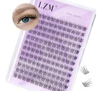 Wispy Cluster Lashes - LZM 144Pcs Lash Clusters 10mm Individual Eyelashes C Curl Cluster Lashes Natural Lashes Individual Cluster Thin Band Individual Lashes Eyelash Clusters Wispy Lashes (YW-C-10MM)