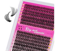 Wispy Eyelash Clusters 40D 50D Eyelash Clusters 9-16 mm Eyelash Clusters Individual Eyelashes Soft Clusters with Thin Band Artificial Eyelashes (D-Mix 9-16 mm) Pack of 280