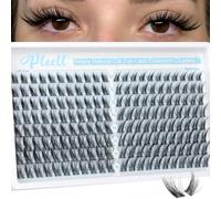 Wispy Eyelash Clusters Natural Eyelash Clusters Cat's Eye Individual Eyelash Clusters C Curve 10-16mm DIY Eyelash Extensions 176pcs Pleell