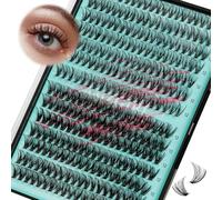 Wispy Eyelash Extensions, 280 Pieces, Cluster Lashes, 30D, 40D Lash Clusters, Individual Eyelashes, DIY Eyelash Extensions, Natural Lash Cluster Extension, Soft False Eyelashes at Home for Beginners