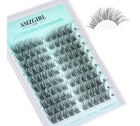 Wispy Eyelash Extensions, Natural Clusters, Lashes, Eyelash Extensions, Left and Right, Cat Eye, 100 Pieces, Volume Eyelash Clusters, DIY Individual Eyelash Clusters for Eyelashes, Beginners (Sunup, D