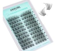 Wispy Eyelash Extensions, Natural Clusters, Lashes, Eyelash Extensions, Left and Right, Cat Eye, 100 Pieces, Volume Eyelash Clusters, DIY Individual Eyelash Clusters for Eyelashes, Beginners (Sunup, C