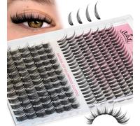 Wispy Lash Clusters with Spikes Natural Eyelash Extensions Fairy Lash Extensions DIY Lash Extensions at Home 10mm-20mm Natural Volume Individual Lashes 238Pcs in Total