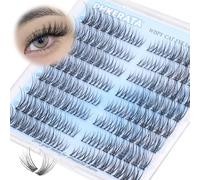 Wispy Lash Eyelash Bundles, Natural Eyelash Bundles, 7 15 mm Eyelash Bundles with C-Curl, Pack of 144 Individual Eyelash Bundles, Wispy Cat Eye, DIY Eyelash Extensions