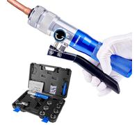 WISSCOOL HVAC Hydraulic Tube Expander Swaging Tool Kit with Tube Cutter, Deburring Tool and 7 Expander Heads for 3/8 to 1-1/8 Inches Copper Pipes HVAC Expanding Tools