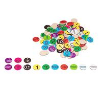WISSNER 080440.000 Active Learning Place Value Counters, 356 pcs, Packed in a Cardboard Box