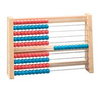 Wissner 100 Bead Abacus Counting Frame KS1 KS2 Maths - Red/White Red/Blue Multi