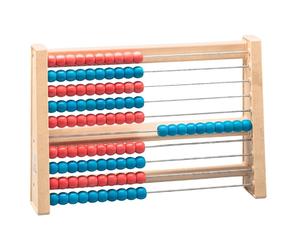 Wissner 100 Bead Abacus Counting Frame KS1 KS2 Maths - Red/White Red/Blue Multi