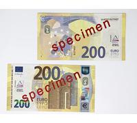 WISSNER® 100 x 200 Euro Play Money Banknotes - Educational Money for Children to Learn and Play