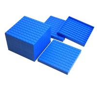 WISSNER active learning 039588.K00 10 Blue Flats, RE-Plastic°, Packed in a Poly Bag