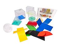 WISSNER active learning 039615.000 Set of 6 Geo-Shapes with net, Sections and Overhead Formulas, RE, Plastic Box