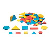 WISSNER active learning Attribute Blocks, 60 pieces made out of RE-Wood, in a cardboard box