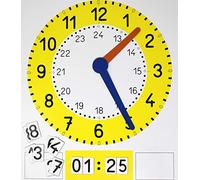 WISSNER active learning Chalkboard Clock - Magnetic Multi-colour