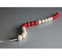 WISSNER active learning Jumbo Arithemtic String, 20 RE-Wood balls red/white