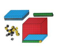 WISSNER active learning Magnetic Base Ten Set 3D, made Out of Mag-Pap°, In A Cardboard Box