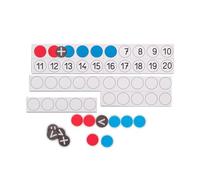 WISSNER active learning Magnetic Board with Magnetic Counting Chips and Signs