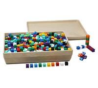 WISSNER® active learning - Plug-in weight cubes in 10 colours (1000 pieces) - RE-Plastic®.® aktiv lernen - Plug-in weight cubes in 10 colours (1000 pieces) - RE-Plastic®.