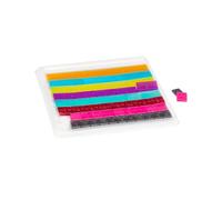 WISSNER active learning Small Demonstration Linear Fraction Set, 51 Pieces In A Plastic Box with Lid
