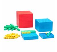 Wissner Base Ten Blocks - 121 Piece Maths Set KS1 KS2 Place Value