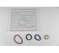 WISSNER Educational Play -- Clear Square Geobrett (23 cm x 23 cm)