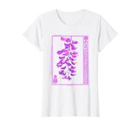 Wisteria Anime Flower in Japanese Retro Vaporwave Aesthetic Value Graphic T-Shirt