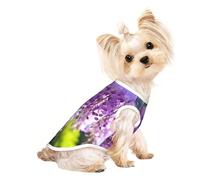 Wisteria Flowers with Dreamy Colors3 Print Dog Shirt Summer Pet T-Shirts Stretchy Cats Dogs Tee Shirt Sleeveless Tank Top Dog Vest