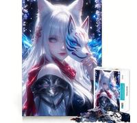 Wisteria Fox Anime 1000-piece Puzzle for Teenagers Focus Memory Game Professional Grade Cutting Relaxing Indoor Group Activity (38x52cm)