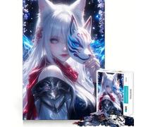 Wisteria Fox Anime 1000 Piece Puzzle For Teenagers Mind Skill Play Laser Cut for Flawless Fit Relaxing Indoor Group Activity (38x26cm)