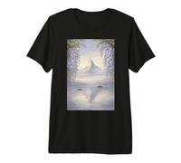 Wisteria Framed Mountain Serenity Premium T-Shirt