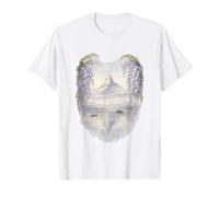 Wisteria Serenity and Distant Mountains T-Shirt