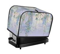 Wisteria Vines Toaster Cover 2 Slice, Purple scenery Toaster Cozy with Pocket Stain Resistant Dustproof Kitchen Small Appliance Protector