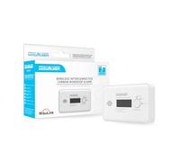 Wisualarm Carbon Monoxide Detector Wirless, Interlinked Carbon Monoxide Alarm, 10 Years Sensor Life 7 Years Battery, Interlinked CO Alarm with Digital Display, CO Detectors Certified to EN50291