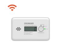 Wisualarm Wireless Interlinked Battery Powered Carbon Monoxide Detector 10 Year Lithium Battery Co Alarm For Home And Flat