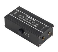 WisWinDa 2Channels Pro 3.5mm Aux Noise Filter Box Aluminum Alloy Ground Loop Isolator for Eliminating Audio Hum/Buzzing Noise with Ground Switch(WD-AUX-PRO S018S)