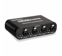 WisWinDa 4Channels Pro G404s XLR/TS/TRS/1/4" Passive Hum Eliminator Direct Box for Audio Equipments Ground Loop Isolator Noise Filter for Different Audio Systems Using (Pro G404S)