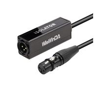 WisWinDa XLR/1/4inch/AUX HiFi Stereo Version Audio Isolation Box Ground Loop Isolator/Noise Filter/Hum Eliminator for Audio System Eliminate Hum&Buzzing Noise (WDISO016S-XLR (Male-Female))