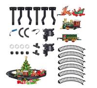Wisylizv Christmas Tree Train, Rechargeable Toy with Track - Set of Train Around the Tree with Light and Music - for Ages 3 and Up Indoor Game for Party and Home
