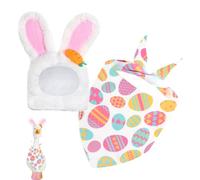 Wisylizv Easter Porch Goose Outfits - With Hat, Pretty Spring Outfit, Goose Outfits for Duck Statue 58 cm - for Outdoor Entrance Door Decor Farmhouse Balcony Birthday Valentine's Day