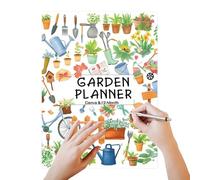 Wisylizv Gardening Diary, Garden Planner and Diary for 12 Months | Gardening Planning Notebook and Plant Care Tracker for Landscapes Raised Beds Patios and Greenhouse