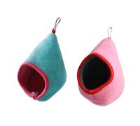 Wisylizv Hanging Hamster Hammock Nest - Golden Fancy Hamster Hammock Polyester | Hanging Bed & Climbing Cave for Mice | Cage Accessories Decorative Retreat Fun