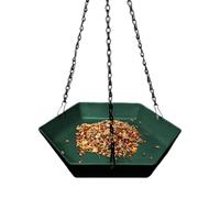Wisylizv Hanging Polygonal Feeder | Outdoor Water and Food Feeder | Decorative Hanging Bird Watching Feeders in Garden, Patio, Balcony,