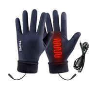 Wisylizv Heated Gloves for Skis, USB Heated Hunting Gloves - Touchscreen Mittens with 3 Temperature Settings for Cold Hunting Driving Racing Motorcycling Hiking