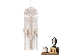 Wisylizv Macrame Wall Art | Chic Woven Decoration with Tree Background - Hanging for Walls Boho Macrame | for Living Room Nursery Bedroom Farm Dorm Backgrounds