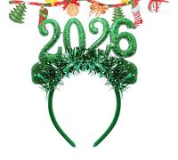 Wisylizv Peř Čapelli Headband of Happy New Year - Pêr Photo Tiara with Number 2026 - Glitter Headpiece with Hair Accessory Peř Affective Photo New Year's Eve Party Decoration Pêr Dí Na Party