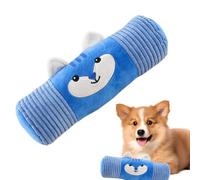Wisylizv Puppy Chew Toy - Pet Toy | for Squeaky Dogs | Soft & Built-in Sound Cylindrical Pillow | Interactive Companion Play F0R Small Dogs | Durable Fabric Resistant
