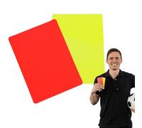 Wisylizv Referee Cards Set - 2PCS Lightweight Penalty Cards Kit | Multifunctional Sports Referee Supplies For Soccer, Football Games & School Matches